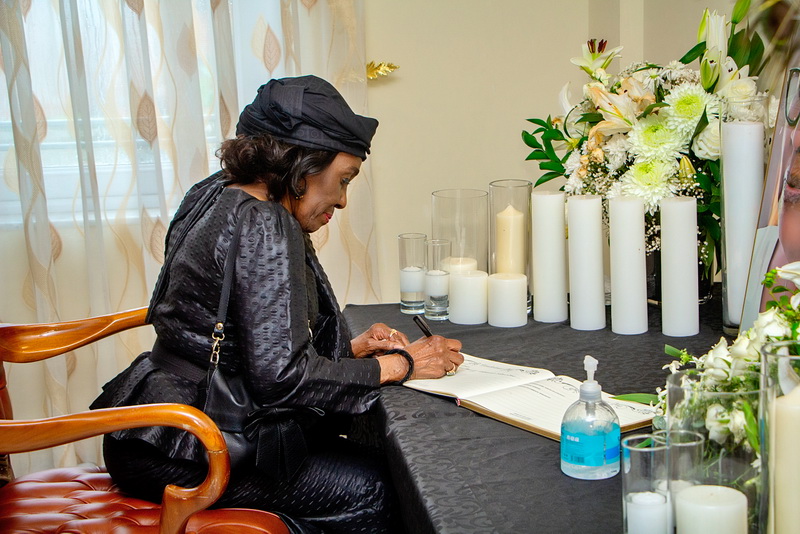 The book of condolence was signed by Nana Konadu