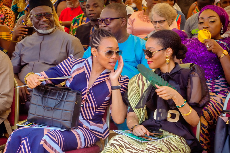 Zanetor and Amina Agyeman-Rawlings confer