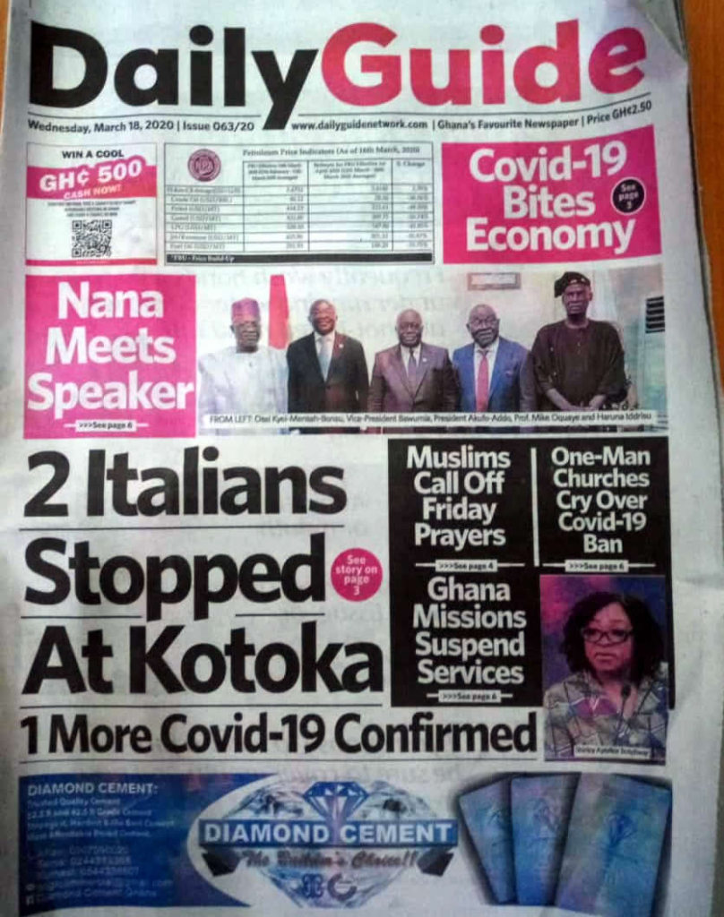 Today S Front Pages Wednesday March 18 Myjoyonline Com