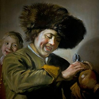 The painting, featuring two laughing boys with a mug of beer, was previously stolen in 2011 and 1988 [Creative Commons]