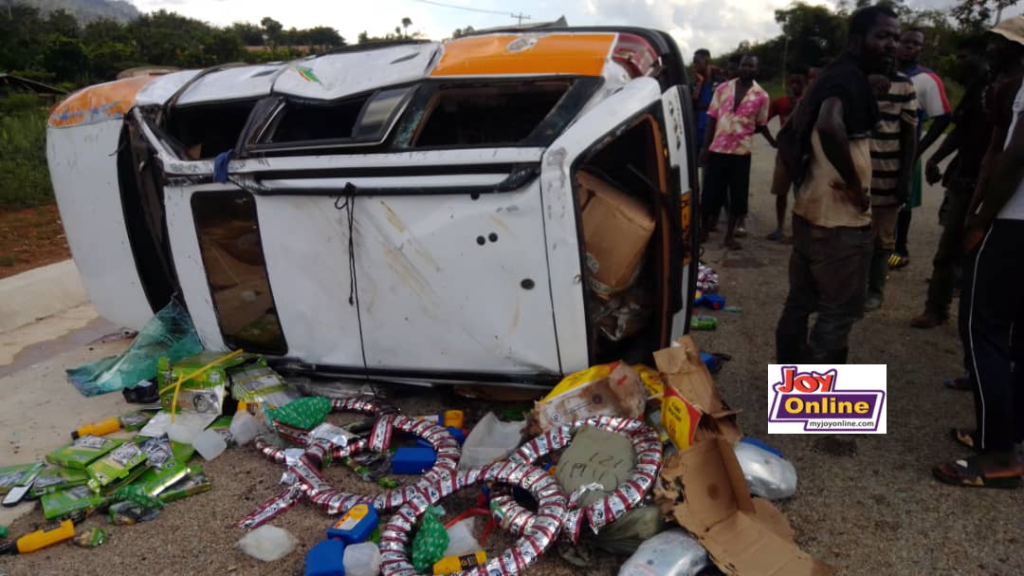 Accident on the Jasikan road