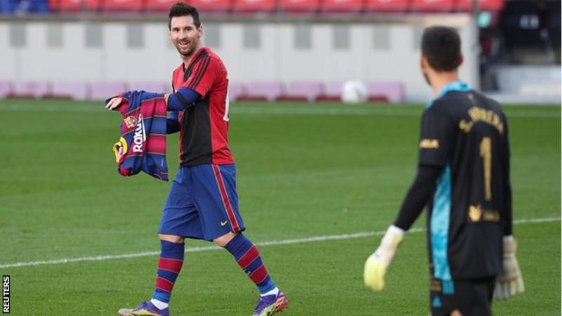 Messi Pays Tribute To Maradona In Barcelona Win