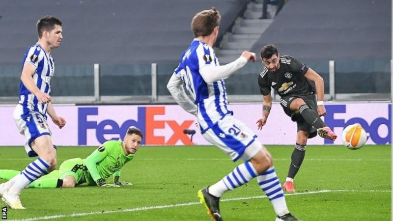 Fernandes scores twice as Man Utd thrash Real Sociedad in ...