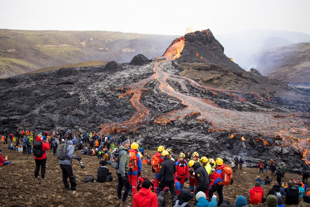 Iceland volcano eruption Onlookers flock to see Mount Fagradalsfjall