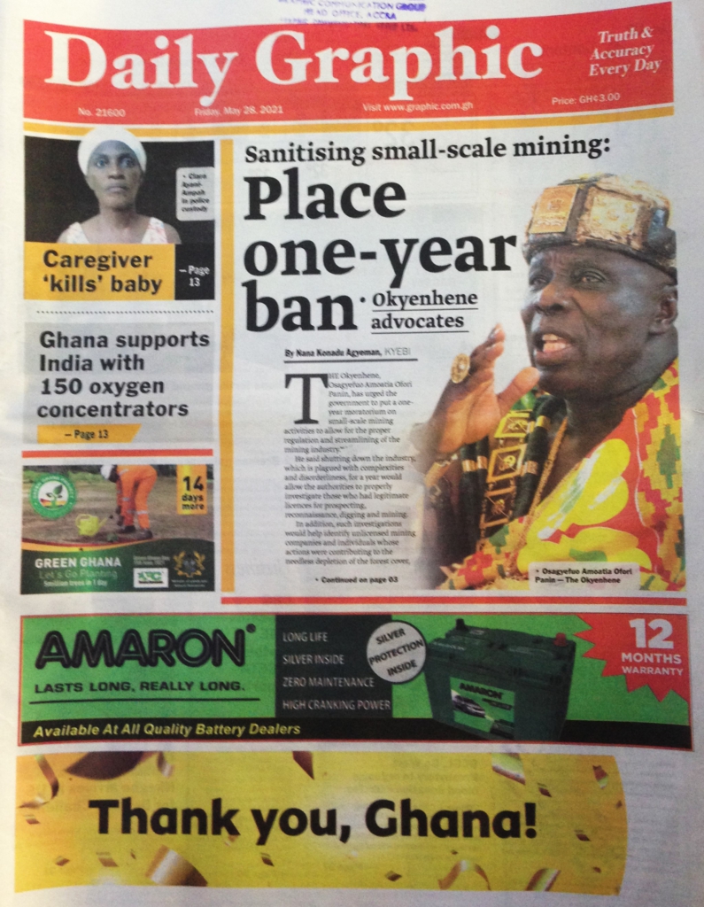 Today S Front Pages Friday May 28 21 Myjoyonline Com