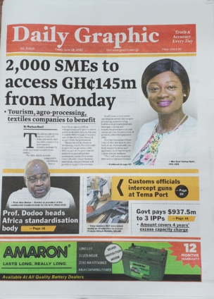 Today's front pages: Friday, June 18, 2021 - MyJoyOnline