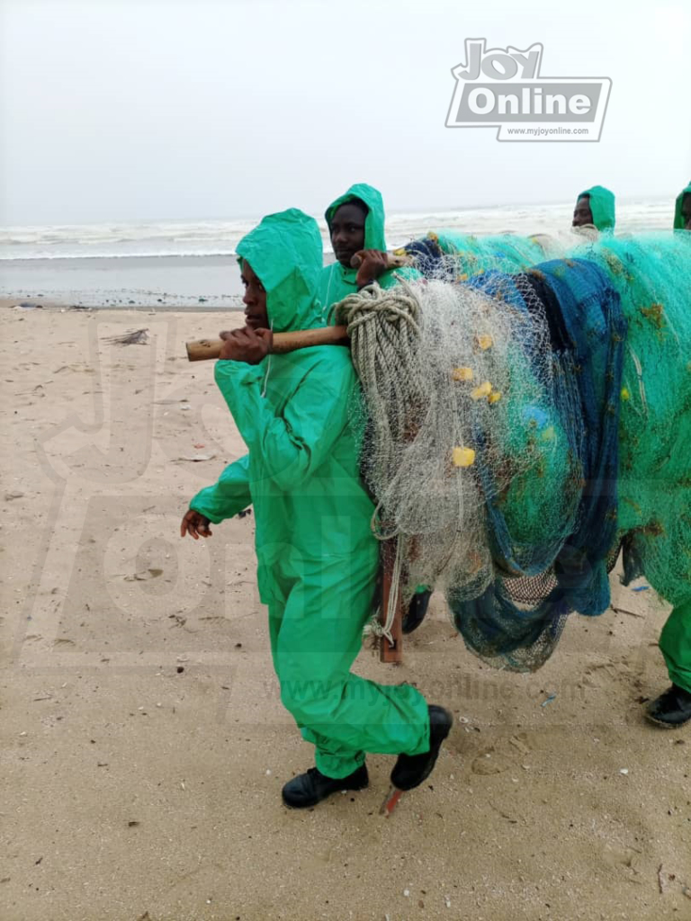 1 person arrested, fishing nets seized at Atuabo for flouting closed season directives