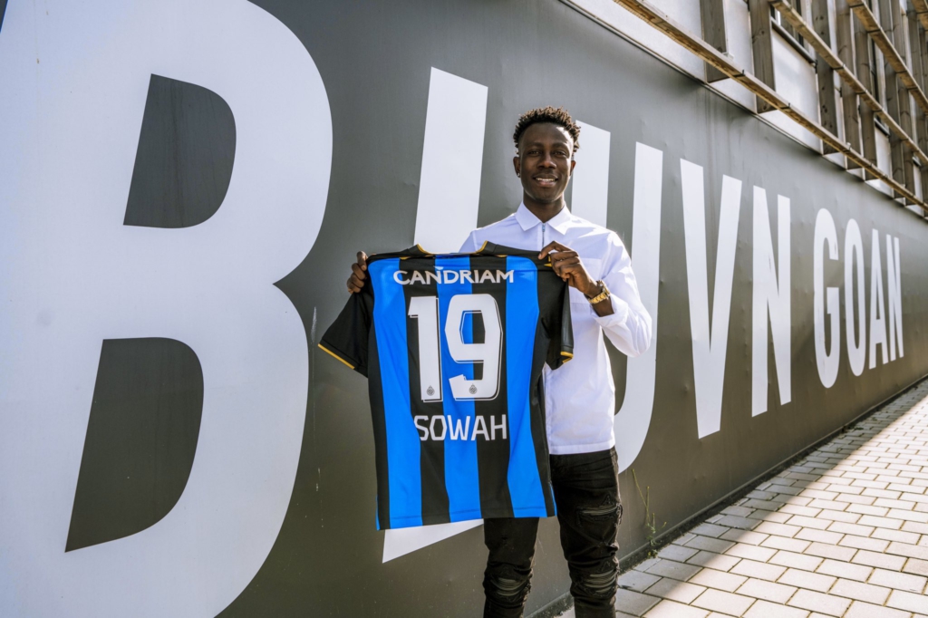 Ghanaian forward Kamal Sowah booed by Club Brugge fans in