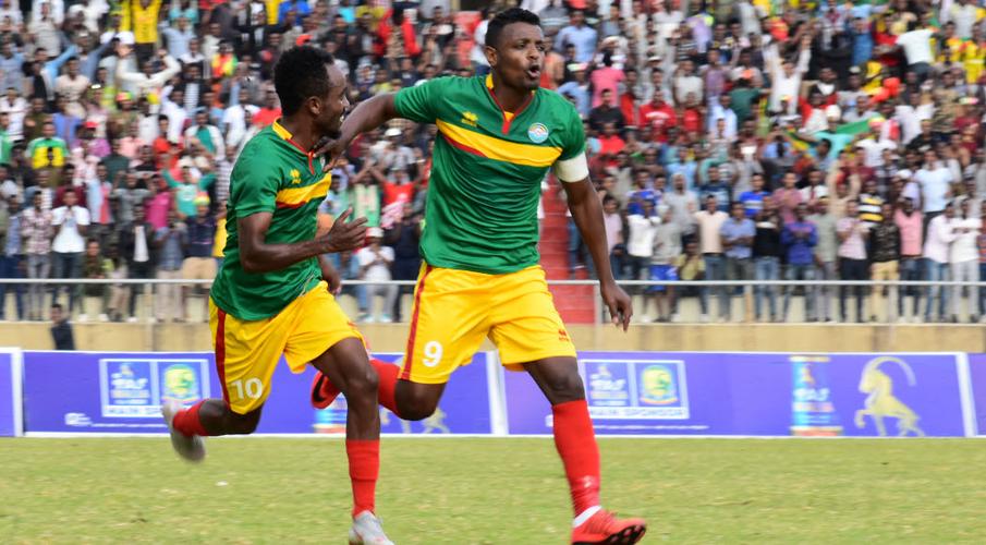 2022 World Cup Qualifiers Ethiopia Edge Zimbabwe To Move Level With   Getaneh Kebede 180909 Celebrates BPP 1050 