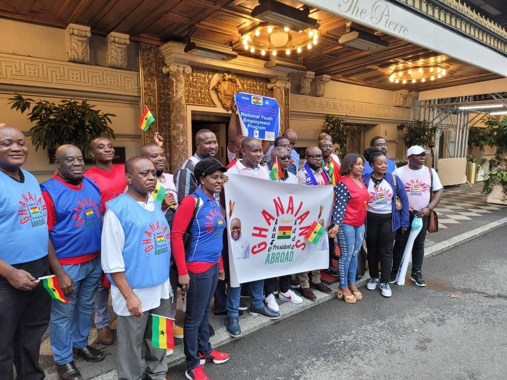 Ghanaians In USA Welcome Akufo Addo With Massive Cheers - MyJoyOnline