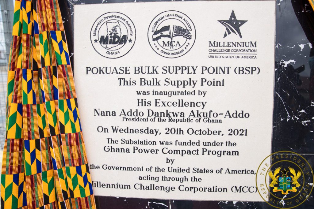 Akufo-Addo commissions Ghana’s largest bulk electricity supply point in Pokuase