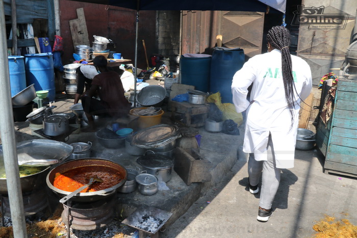 Photos: AMA health officers caution mechanic for operating in inflammable environment