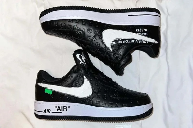 Virgil Ablohs personal Louis Vuitton x Nike Air Force 1 Low “Ghana