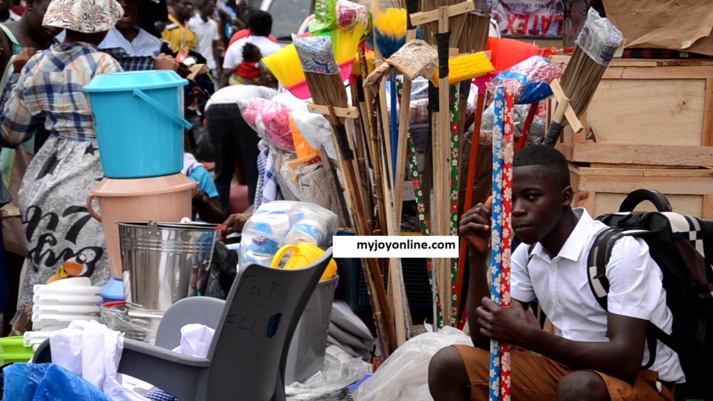 SHS students buying items on prospectus www.myjoyonline.com