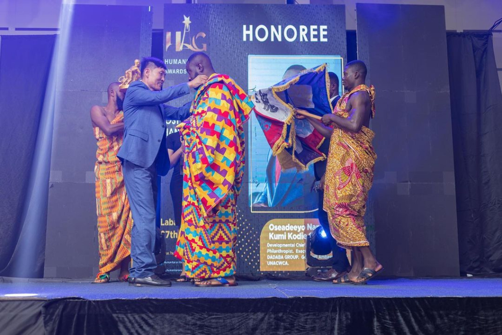 Oseadeeyo Nana Kumi Kodie honoured at 2022 Humanitarian Global Awards