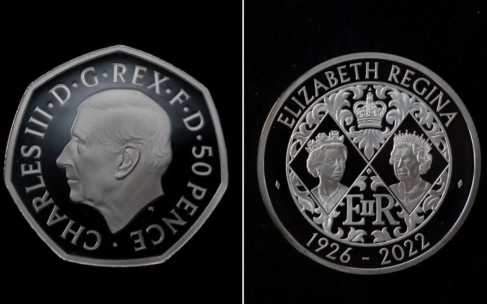 King Charles and late Queen will both feature on new 50p coins