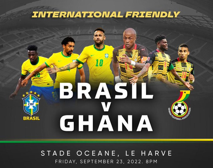 Ghana to face Brazil in France ahead of World Cup