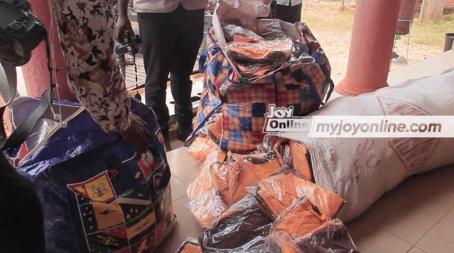 Pupils in Amansie South schools benefit from 420 uniforms donated by NPP women's organizer