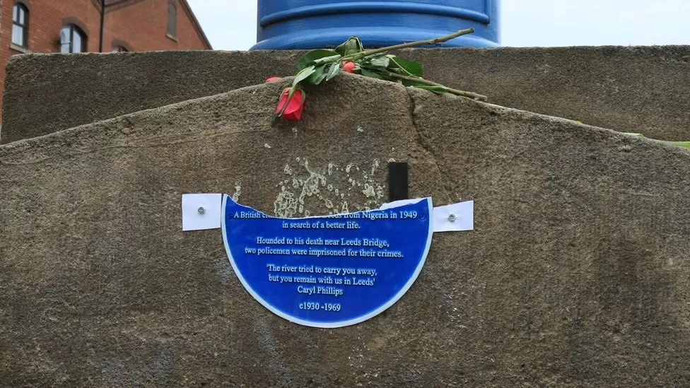 Memorial plaque of British-Nigerian man replaced after it was stolen