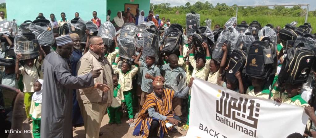 Baitulmaal USA sponsors 200 students back-to school in Savannah, Bono East Regions