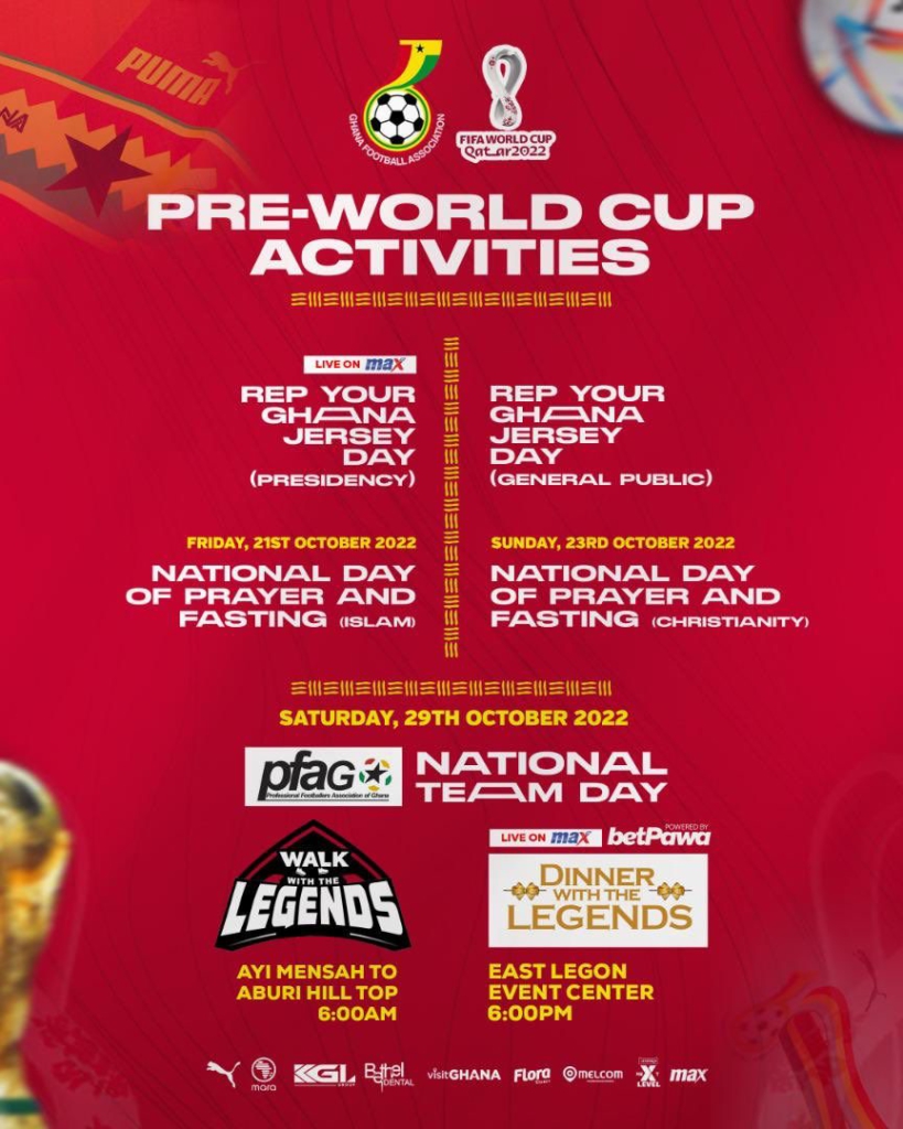 Qatar 2022: GFA outdoors comprehensive line up of pre-World Cup activities