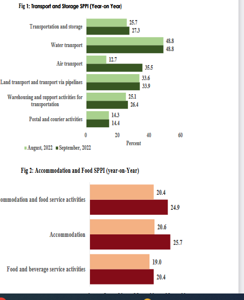 Producer Price Inflation hits 45.5% in September 2022