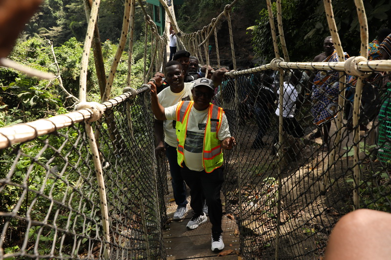 Renowned Ghanaian conservationist and partners commission Canopy Walkway in Volta Region