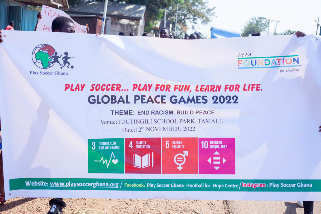 Play Soccer Ghana commemorates Global Peace Games 2022