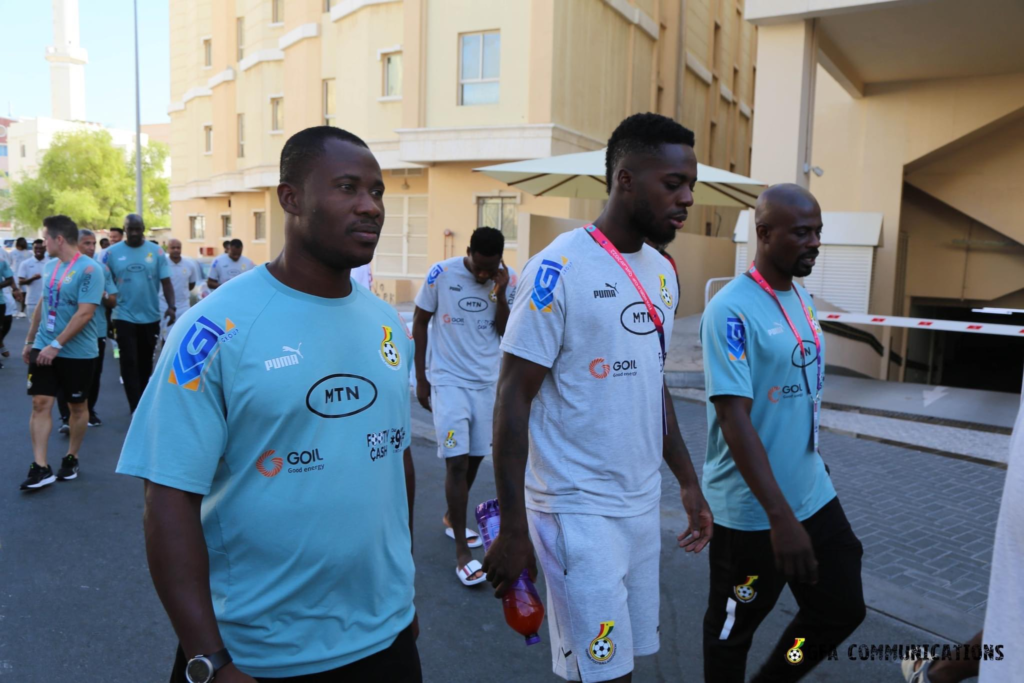 Photos: Black Stars players storm Doha streets ahead of Portugal opener