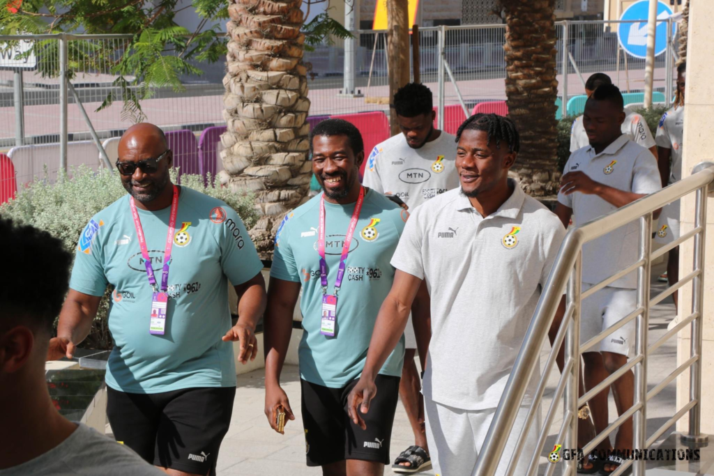 Photos: Black Stars players storm Doha streets ahead of Portugal opener