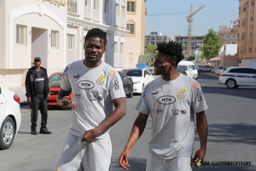 Photos: Black Stars players storm Doha streets ahead of Portugal opener