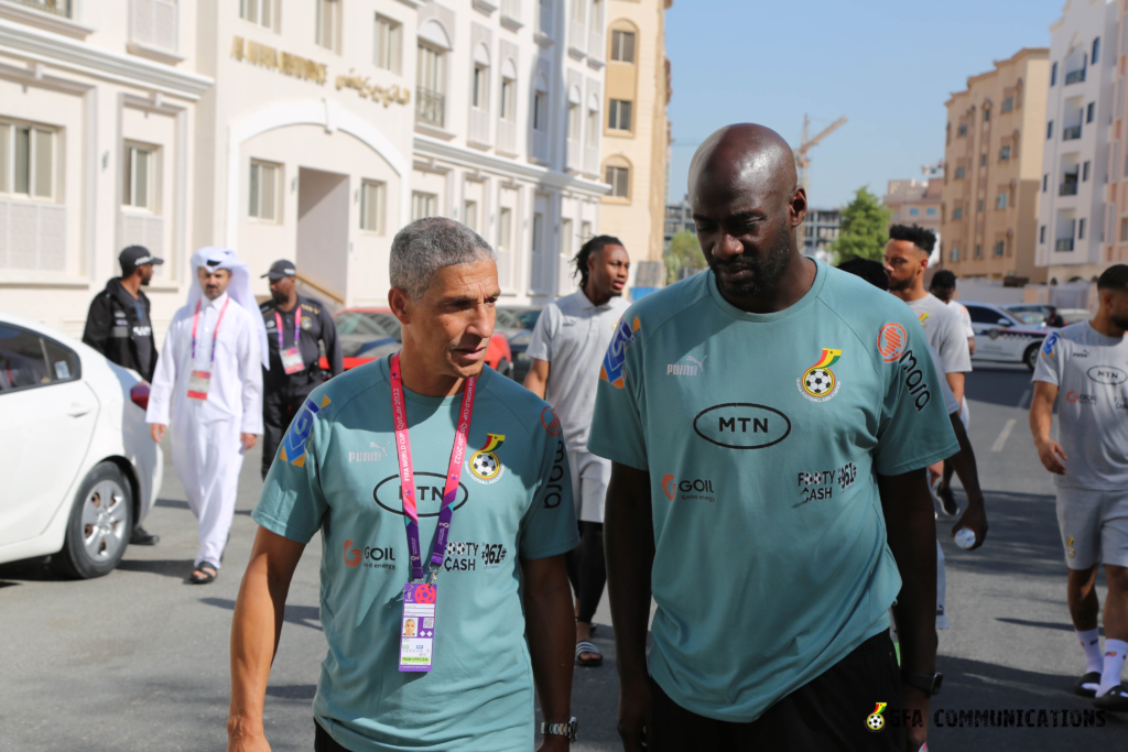 Photos: Black Stars players storm Doha streets ahead of Portugal opener