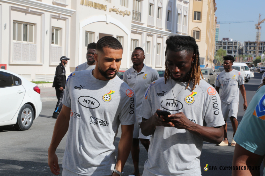 Photos: Black Stars players storm Doha streets ahead of Portugal opener