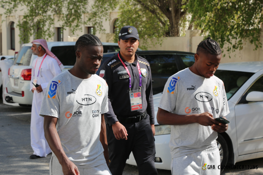 Photos: Black Stars players storm Doha streets ahead of Portugal opener