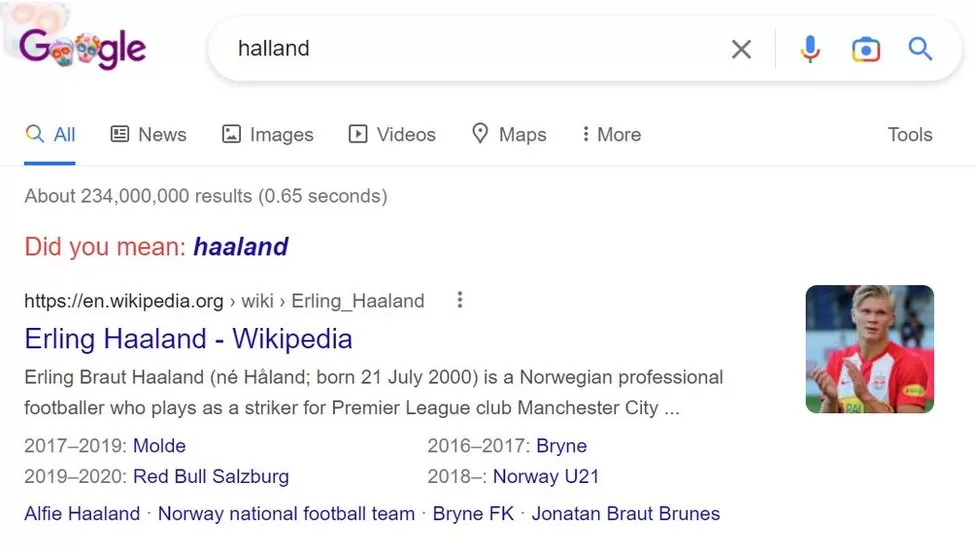 Haaland or Halland? Fans asked to spellcheck tweets