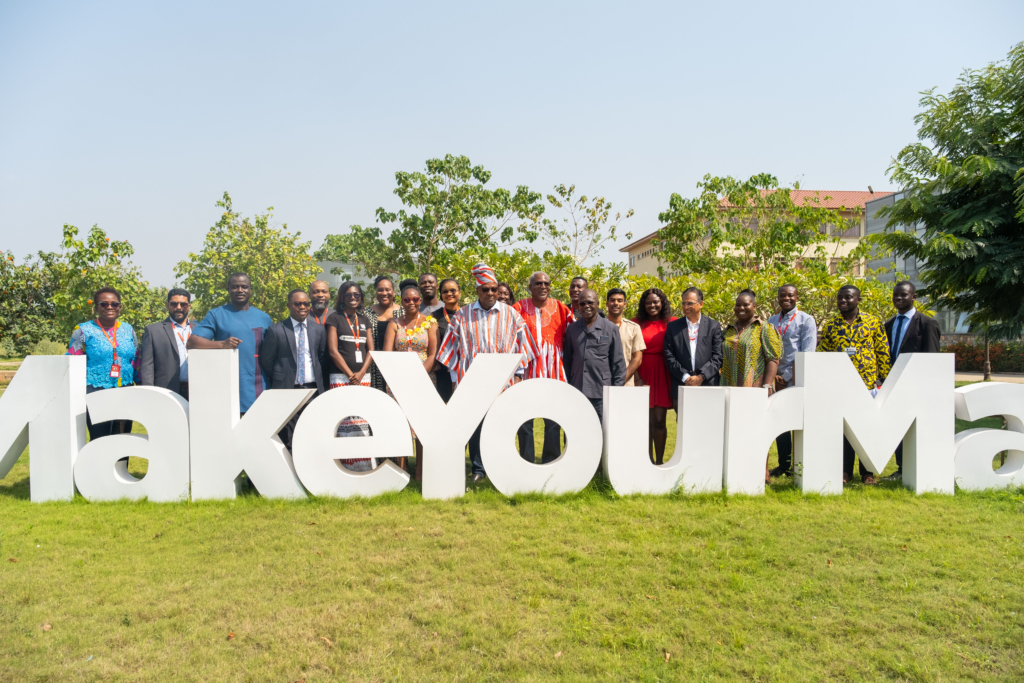 Mahama lectures Academic City University College students on leadership