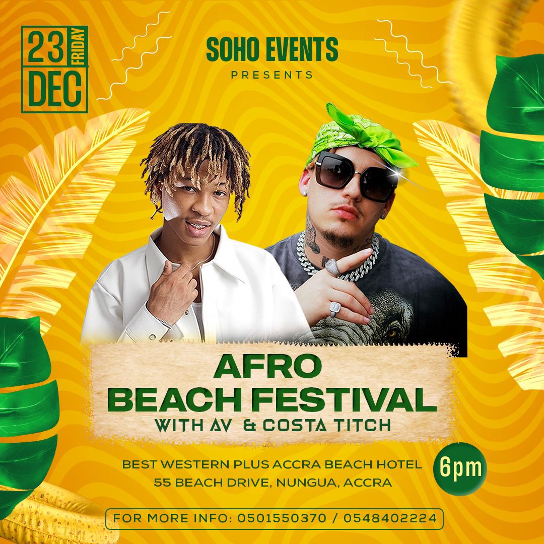 Amapiano, Afrobeat, Highlife clash in firstever Afro Beach Festival in