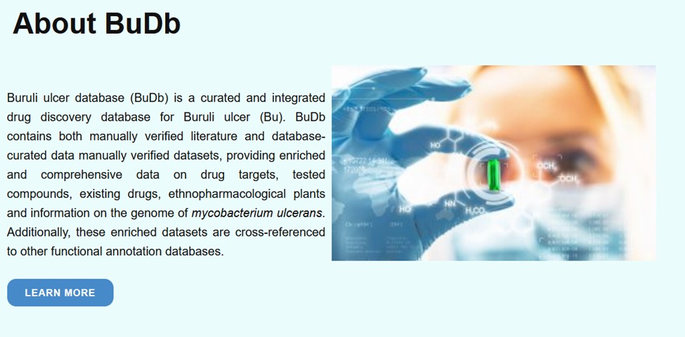 UG researchers develop Buruli ulcer drug discovery database