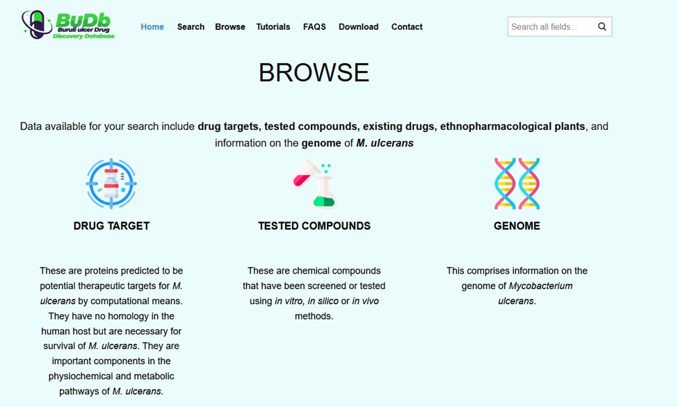 UG researchers develop Buruli ulcer drug discovery database