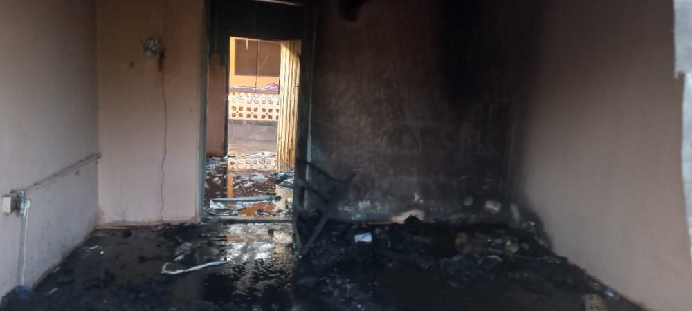 Personnel of Aloryi Police station displaced as fire guts their rooms 