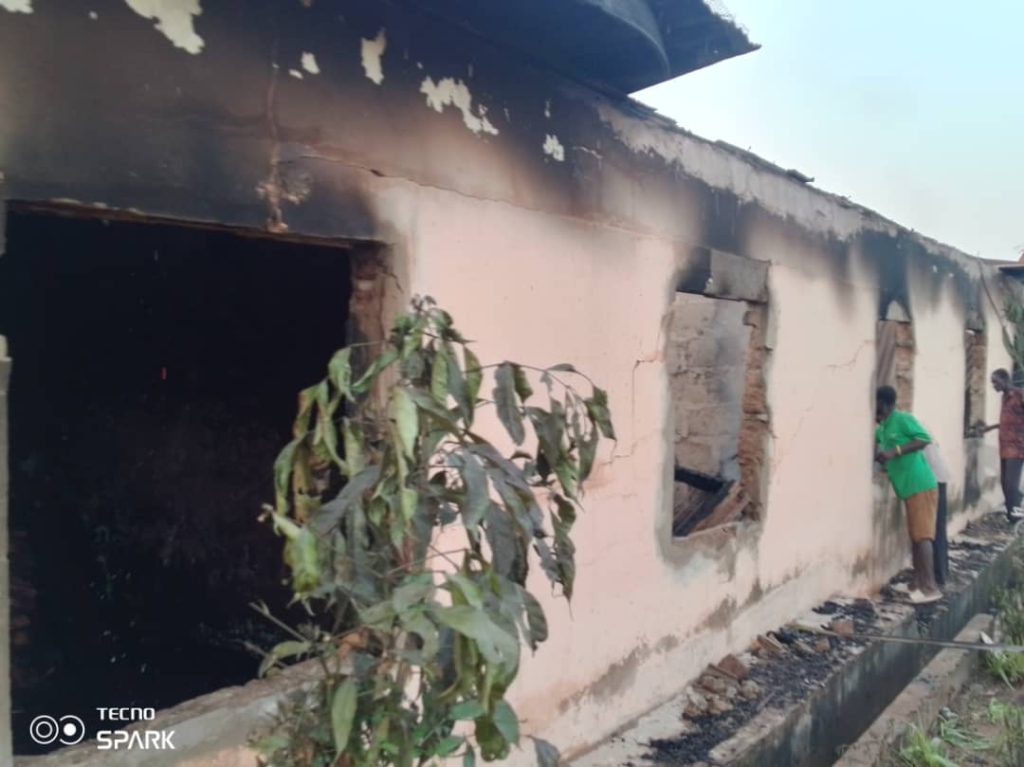 Personnel of Aloryi Police station displaced as fire guts their rooms 