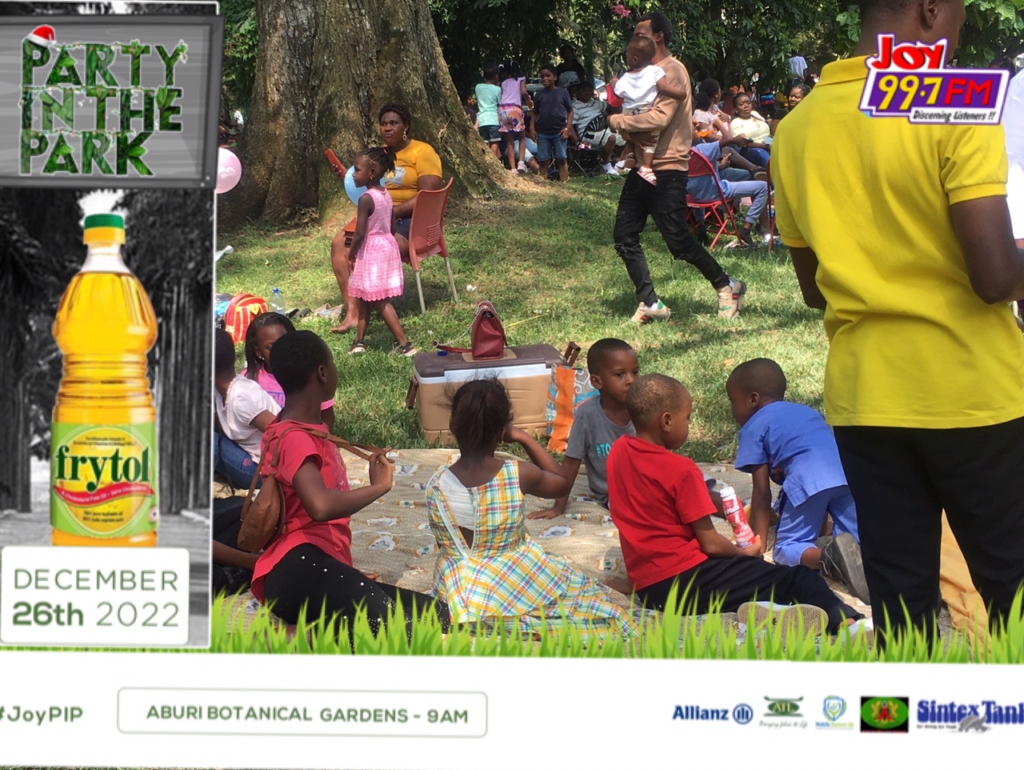 Families troop into Aburi Botanical Gardens for Frytol/JoyFM Party In The Park