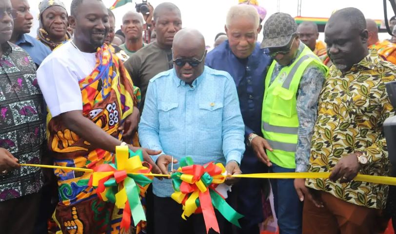 Akufo-addo Commissions Road Bridge At Afienya - Myjoyonline