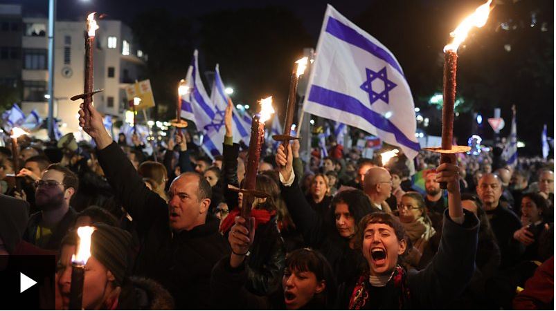 Over 80,000 Israelis protest against Supreme Court reform