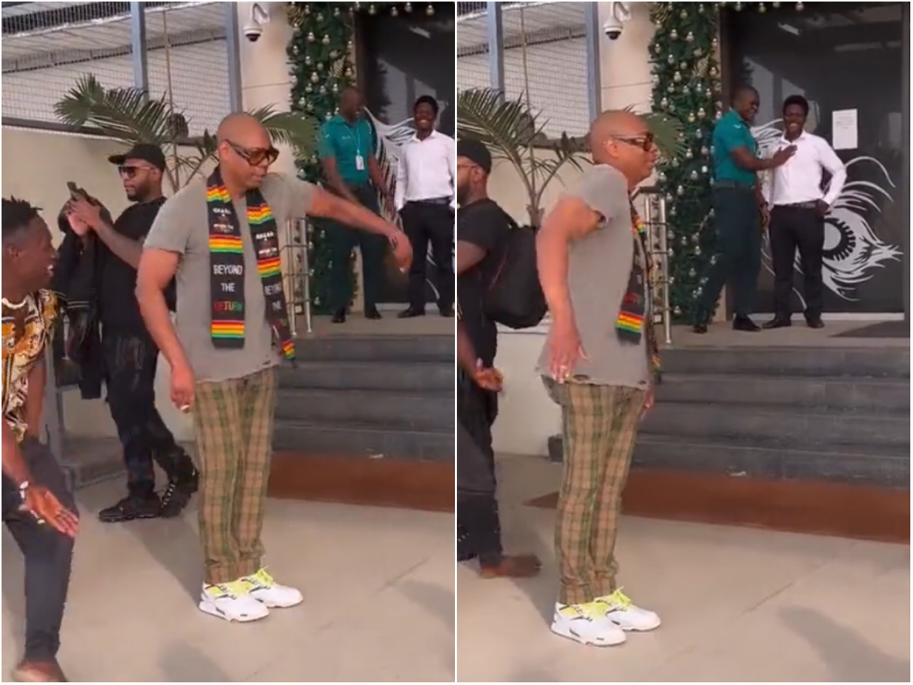 Dave Chappelle dances his way into Ghana ahead of Black Star Line