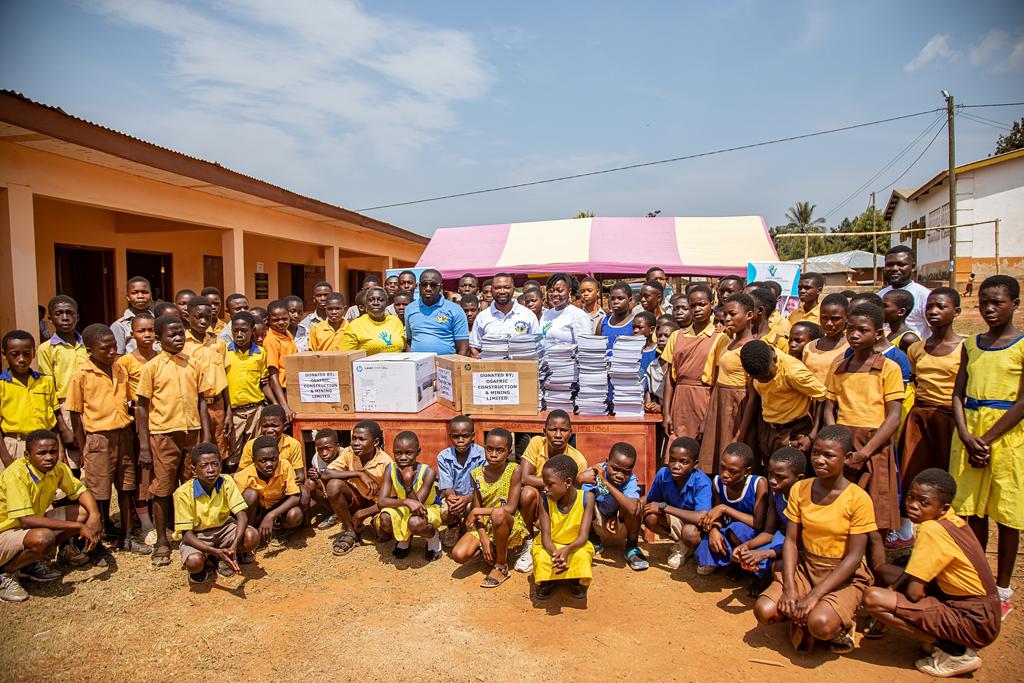 Osafric Group donates educational items to schools in Fanteakwa South District