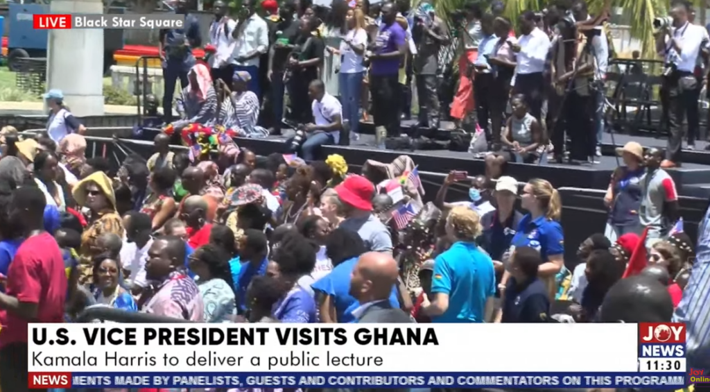 Playback: Kamala Harris addressed Ghanaians from Black Star Square