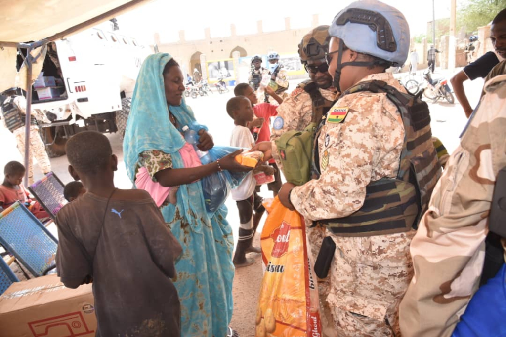 GHANENGCOY 10 conducts CIMIC activity in Timbuktu in support of the MINUSMA mandate