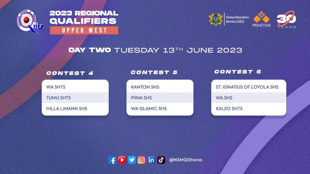 NSMQ23: 21 schools square up in Upper West Regional qualifiers