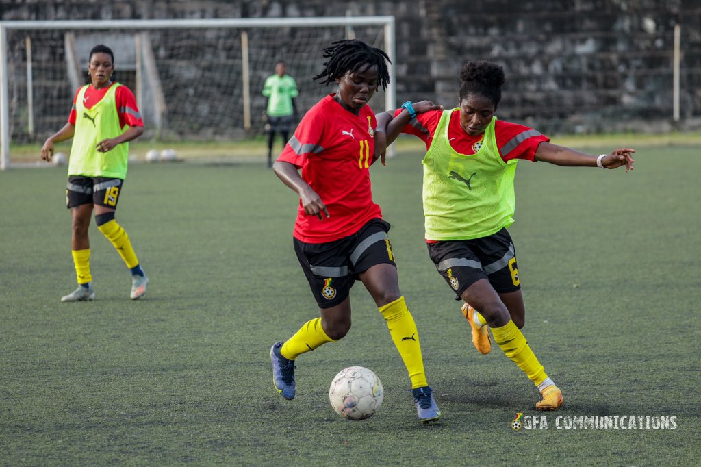 Paris 2024 Black Queens Train In Cotonou Ahead Of First Leg Against   Abambila Cudjoe 